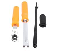 Truck Anchor Pin Bushing Kit, Anchor Bushing Removal and Installation Tool Set, 1-3/8in Pneumatic Bushing Driver with Ratcheting Wrench for Trailer Air Brake Service (With Automatic Tension Adjuster