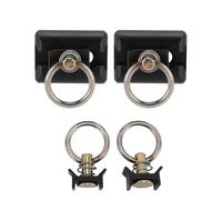 Truck Bed Anchors, Aluminum Alloy L Track Rail Tie Down System with Anchor Point for Truck Bed Trailer ATV UTV Motorcycle Dirt Bike