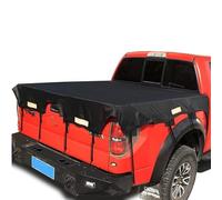 Truck Bed Tarp Cover Universal Pickup Truck Bed Cover For Trucks (Color : Black, Size : 5.5-ft. Bed)