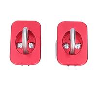 Truck Bed Tie Downs Side Wall Cargo Anchors Heavy Duty Stainless Steel 1000 Pound Capacity Easy Installation for Trucks 2pcs (Red)