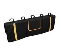 Truck Bike Tailgate Pad 53inch Oxford Cloth Mountain Bike Tailgate Protection Pad with Reflective Strip and Tool Pockets Stable Rack Accessories Holds Up to 5 Bikes for Secure Transport