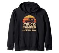 Truck Camper Slide It In From The Rear Camping Zip Hoodie