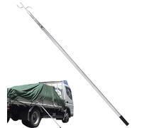 Truck Cargo Grabber Reach Tool - Telescopic Pickup Bed Retriever Pole with Magnetic Hook, Stainless Steel Truck Bed Buddy Tool for Loading, Unloading & Cargo Recovery (150cm)