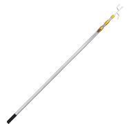 Truck Cargo Retriever - Stainless Steel 150cm | Telescopic Reach Retriever Tool with Two Hook | Magnetic Grabber Reacher Tool | Long-Handled Pickup Stick for Truck Beds, Garages, and Warehouse Use