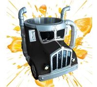 Truck Coffee Mug - Creative Beer Mugs in Semi-Trailer Shape | Fun Coffee Mug, Ceramic Glasses and Glasses for Tea, Juice, Milk, Latte, Hot Chocolate | Fab Driver Gift