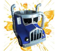 Truck Coffee Mug - Creative Beer Mugs in Semi-Trailer Shape | Fun Coffee Mug, Ceramic Glasses and Glasses for Tea, Juice, Milk, Latte, Hot Chocolate | Fab Driver Gift