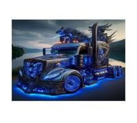 Truck Dragon Neon Jigsaw Puzzle, 1000 Pcs For Adults
