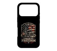 Truck Driver Dad Patriotic American Flag Trucker Fathers Day Case for iPhone 17 Pro