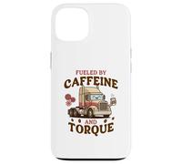 Truck Driver Fueled by Caffeine and Torque Kawaii Trucker Case for iPhone 13