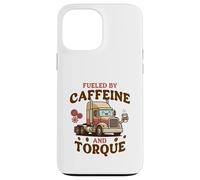 Truck Driver Fueled by Caffeine and Torque Kawaii Trucker Case for iPhone 13 Pro Max