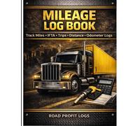 Truck Driver Mileage Log Book: Track Miles, IFTA Reporting, Trips, Odometer & Distance | Mileage Log Book for Owner Operators: Track Miles • IFTA • Trips • Distance • Odometer Logs