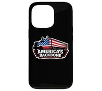 Truck Drivers America's Backbone Patriotic Trucker Truckie Case for iPhone 13 Pro