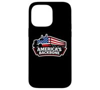 Truck Drivers America's Backbone Patriotic Trucker Truckie Case for iPhone 14 Pro Max