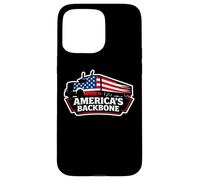 Truck Drivers America's Backbone Patriotic Trucker Truckie Case for iPhone 15 Pro Max