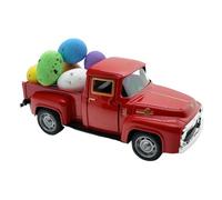 Truck Easter Decor | Vehicle Model Figure with Eggs | Happy Spring Small Truck Decorations, Easter Farmhouse Metal Car Model for Holiday Decor