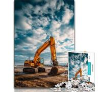 Truck Excavator 1000 Piece Jigsaw Puzzle for Adults And Teenagers,Pattern Assembly Fun at Home Activities,Birthday Present,Travel Gifts (38x26cm)