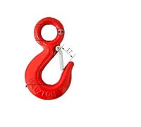 Truck Excavator Hoist Alloy Steel Sheep Horn Hook Large Eye Cargo Hoist Large Rigging Equipment Cabestans JTC(Blue)