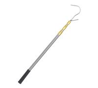 Truck Floor Retriever - Telescopic Reach Tool Stainless Steel Heavy Duty Construction Tow Hook for Cargo Multifunctional Racking Accessory