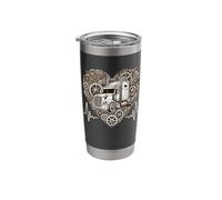 Truck Heartbeat Steampunk Driver Machinery Stainless Steel Insulated Tumbler