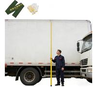 Truck Height Measurement Tool with Carry Pouch & Gloves, Adjustable Distance Measuring Pole Professional, Height Stick for Land Surveying(39.4 ft/12 m)