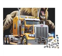 Truck Hybrid 1000 Piece Jigsaw Puzzle Over Urban Arena View - Brainteasing Challenge for Adults And Kids70x50cm/1000pcs