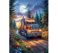 Truck in Moonlit Forest 1000 Piece Jigsaw Puzzle for Adults Teens Mitos Cuento De Hadas Mental Workout Stress Reduction Vibrant Artwork Idea 1000 PCS