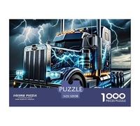 Truck Jigsaw Puzzle for Adults 1000 Piece Jigsaw Puzzle Thunder Lightning Paper Relaxing Gift Home Decor 52x38cm/1000pcs