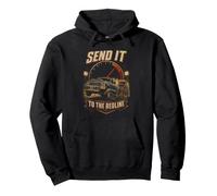 Truck Pulling Power Puller Send It To The Redline Pullover Hoodie