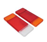 Truck Rear Tail Light Housing Left Right Cover Red Orange White, Replacement for Eurocargo Daily, High Transmittance ABS Lens with 3 - Color Design for Enhanced