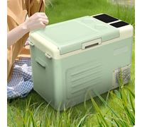 Truck Refrigerator Plug in Cooler Car Fridge Portable 12V/24V Recessed Handle and Cup Holder 10L/16L/22L/28L Button Operation for Truck Outdoor, Camping(60 * 32.2 * 41.2cm)