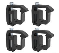 Truck Roof Cover Clamp, 4pcs G-Type Fixture Heavy-duty Installation Secure Hold Aluminum Alloy Stable Mounting for Camping