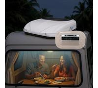 Truck RV Rooftop Air Conditioner, 1600W Cooling & 110W Heating with Temperature Display, Remote Control, Installation Size 25 * 35Cm to 38 * 42Cm