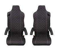 TRUCK SEAT COVERS Designed to fit Renault T, Renault C GREY PIPING 2 pieces