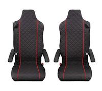 TRUCK SEAT COVERS Designed to fit Renault T Renault C RED PIPING 2 pieces