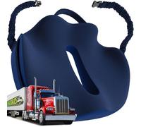 Truck Seat Cushion for Truck Driver Seat Cushion - Upgraded Back Support, CertiPUR-US® Certified - Thick Memory Foam, Pain Relief for Hours of Driving, Trucker Approved Big Rig L - Navy