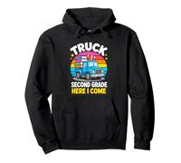 Truck Second Grade Here I Come Back To School Pullover Hoodie