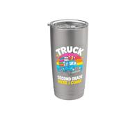 Truck Second Grade Here I Come Back to School Stainless Steel Insulated Tumbler