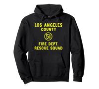 Truck Side 51 Emergency Squad Logo Essential Emergency 51 Pullover Hoodie