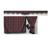 TRUCK SIDE CURTAINS ROYAL STEWARD LARGE & BLACK TASSELS