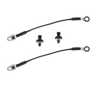 Truck Tailgate Support Cable Strap Replacement Kit with Bolts | Metal Build, Black Finish, for Pickup Tailgates and Truck Maintenance, Replacement Ready Kit