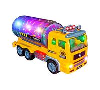 Truck Toys for 3-10 Year Old Boys, Electric Oil Tanker Toy Truck - With Bright Flashing 4D Lights & Real Sounds, Cool Birthday Gifts for Boys Age 3-12 Year Old Kids Toys