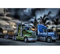 Truck Under the Dark Cloud - Jigsaw Puzzles for Adults 300 Piece DIY Puzzle Toys for Kids 38x26CM