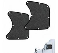 Truck Window Sun Shade for Kenworth W900L 1990-2026 | Breathable polyester mesh with suction cups; Reduces sunlight and side glare; For driving, routes and cab breaks