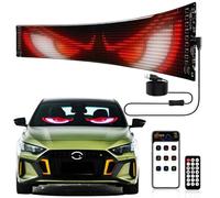 Truck Windscreen LED Devil Eyes For Car, 35inch Programmable Car Window LED Sign Display Screen, Car Window Eye Light LED Matrix Panel with Remote Control