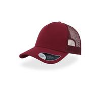 Atlantis Rapper Jersey Mid Visor Trucker Cap - Burgundy - OS