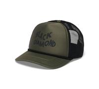 Black Diamond Flat Bill Trucker Cap Green