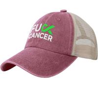 Trucker Cap Fuck Lymphoma Cancer Casual Adjustable Summer Caps Trendy Dad Hat for Hunting Summer Sports