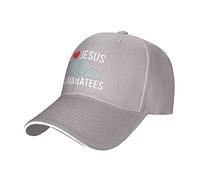 Trucker Cap I Love Jesus and Manatees Trucker Cap Leisure Trucker Hat Adjustable Baseballcap for Hiking Running Travel