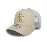 New Era Mlb New York Yankees 9forty Aframe Trucker Cap Beige
