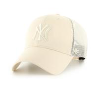 47 Brand Trucker Cap Branson Brans17ctp MLB New York Yankees Tonal Adjustable Beige